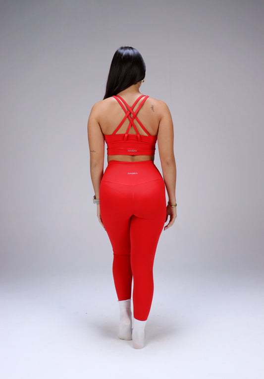 LUSH LEGGINGS - HAPPY RED