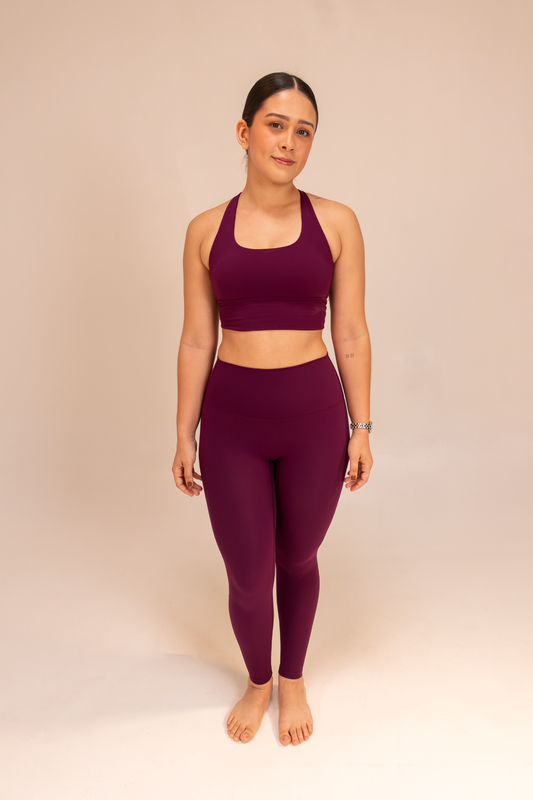 ESSENTIAL LEGGINGS - grape purple
