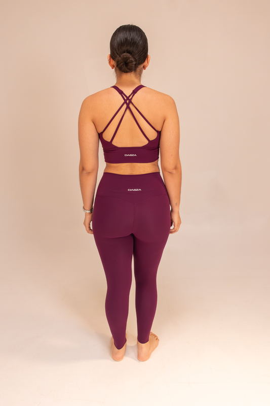 ESSENTIAL LEGGINGS - grape purple