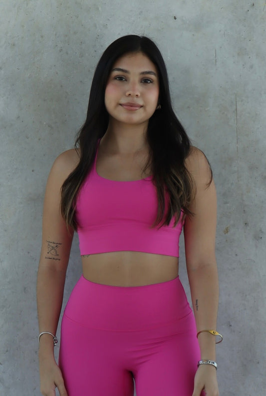 LUSH TOP - HOT PINK