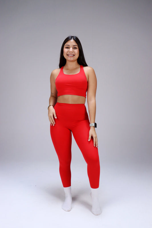 LUSH LEGGINGS - HAPPY RED